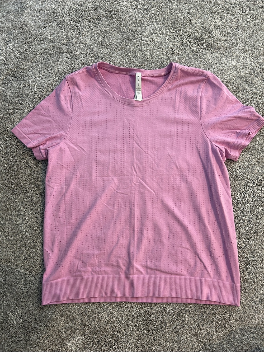 Athleta Short Sleeve Crew Tee in Dusty Rose